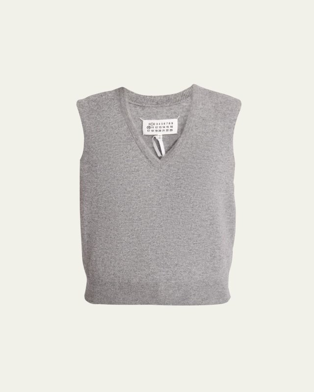 V-Neck Wool Vest